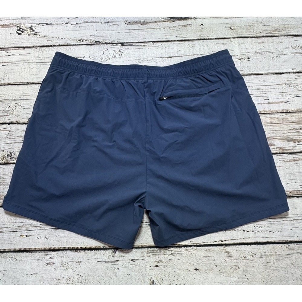 Rhone Mens Blue 5.5" Drawstring Hybrid Lined Active Sweat Shorts Size 2XL - Picture 6 of 7